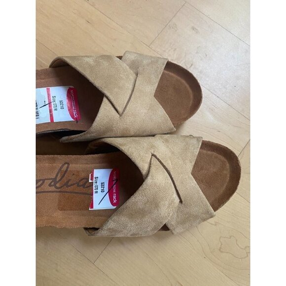 ZODIAC BNWTWomen's beige "Mila" slide sandals sz 7 wedge - Picture 4 of 7